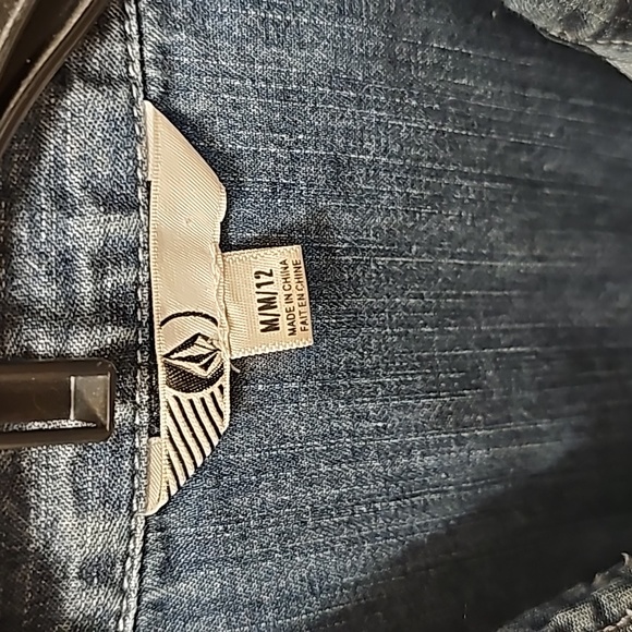 Volcom Denim Two-Tone Shirt Sz 6 - Picture 3 of 3